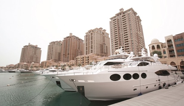 The luxury yachts and leisure boats from Gulf Craft at the exclusive preview at The Pearl-Qatar yesterday.