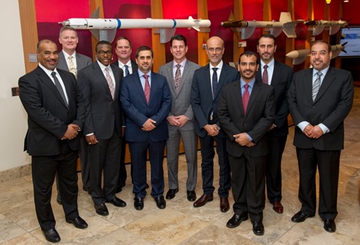 Officials of Qatari Emiri Naval Forces and Raytheon during the recent visit to the US.
