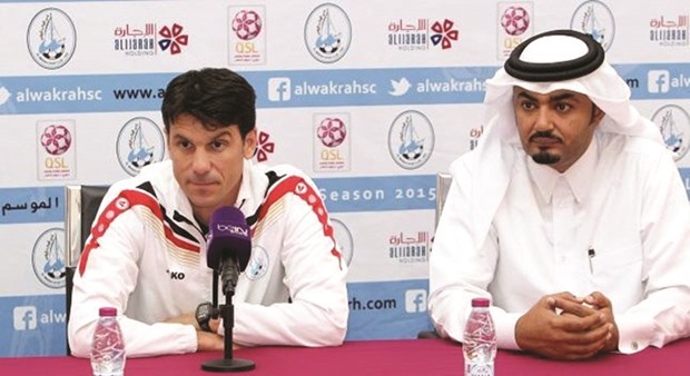 Al Wakrah coach Mauricio Larriera speaks to the media ahead of his teamu2019s crucial match against Lekhwiya.
