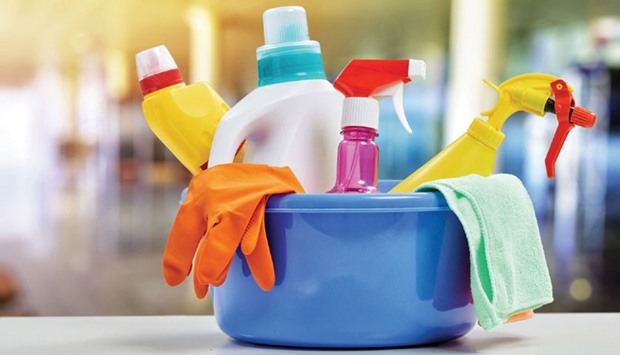 There are a few easy tips to follow to safely store household chemicals.
