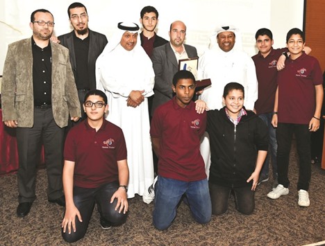 Some of the winners with officials.