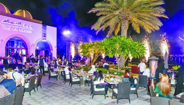 Guests during Burj Al Hamam's grand opening held recently.