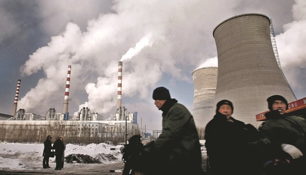 A coal-powered power station in Shanghai. Chinau2019s total energy consumption was 4.3bn tonnes of standard coal in 2015, up 0.9% from the previous year, according to data from the National Bureau of Statistics.