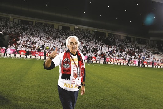 Al Rayyan Coach Jorge Fossati.