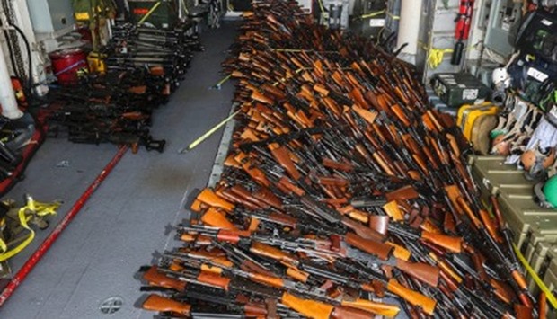 Australian Navy seizes huge weapons cache