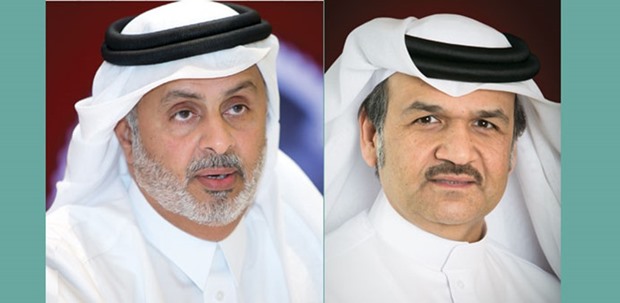 Al-Khater (left) and al-Othman: Commitment to growth strategy.