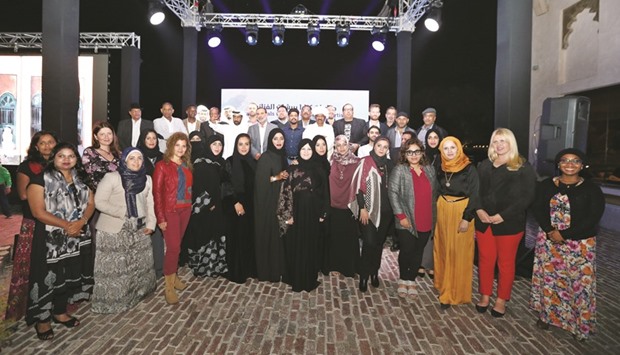 Participants of the u2018Katara Murals with the Brushes of Artistsu2019 project.