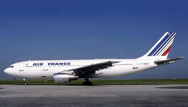 The child was discovered on board an Air France flight