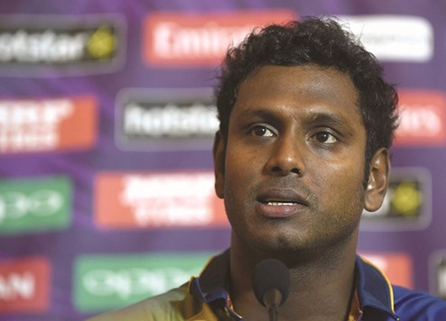 Sri Lanka cricket team captain Angelo Mathews. (AFP)