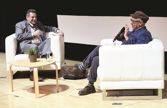 Schamus at the first of the five Qumra masterclasses.