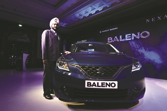 Maruti Suzuki India executive director (marketing and sales) R S Kalsi during the launch of its premium hatchback Baleno in Chennai (file). Japanu2019s second-biggest minicar maker began selling the Baleno made by its India subsidiary in Japan yesterday, according to a statement.