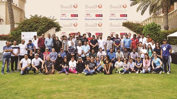 Participants of Massoun Insurance Services and Commercial Bank team building event.