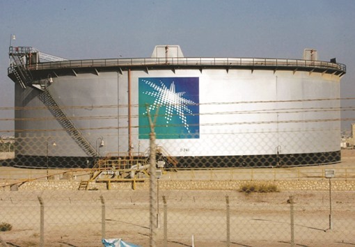 An oil tank is seen at the Saudi Aramco headquarters at Damam city on November 11, 2007. Aramco is the worldu2019s largest oil company, but when it sells shares next year its foray into renewables is what may lure investors who would otherwise be forced to stay away.