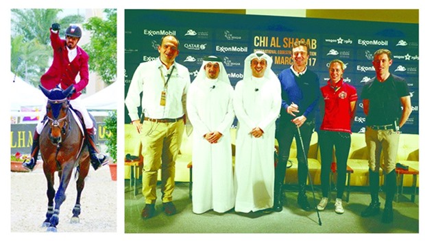 Qataru2019s Sheikh Ali bin Khalid al-Thani (left) will be one of the strong contenders at CHI Al Shaqab.