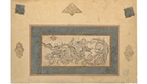 Dragons in Saz leaves, Ottoman, Turkey (16th century).