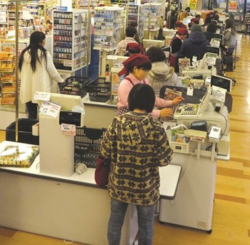 Shoppers at a supermarket in Tokyo. Nobel Prize-winning economist Christopher Sims repeated his position that Japanu2019s sales tax, which is scheduled to increase by two percentage points to 10% in late 2019, should stay where it is until consumer price gains reach the nationu2019s 2% target.
