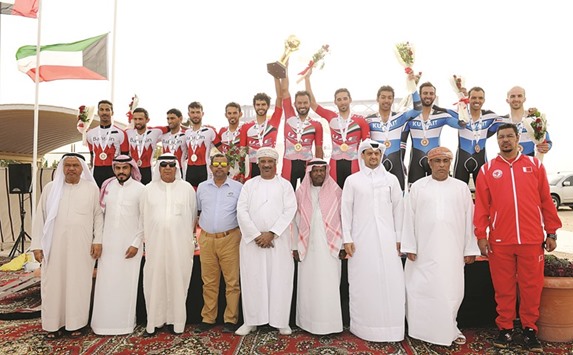 Team UAE won the 46km Elite class team time trial title during the 19th GCC Road Cycling Championship at the Losail International Circuit yesterday. Bahrain finished second, while Kuwait was third.