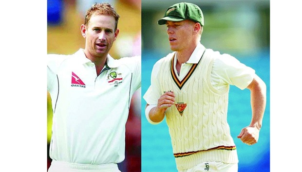 File picture of Adam Voges (left) and Xavier Doherty.