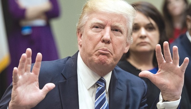 President Donald Trump ... peeved