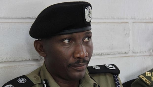 Assistant Inspector General and police spokesman Andrew Kaweesi attending a press conference in Kampala on Wednesday.
