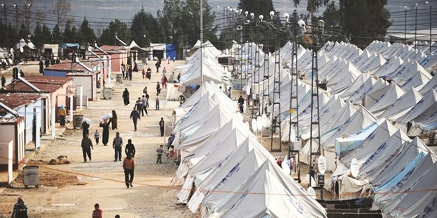 A Syrian refugee camp in Turkey.