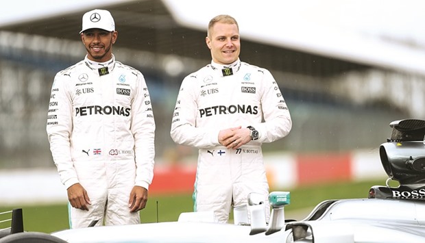 Valtteri Bottas (right) has never been beaten by a teammate over a season, but he has spent all his time at Williams and Lewis Hamilton is something else. (Reuters)