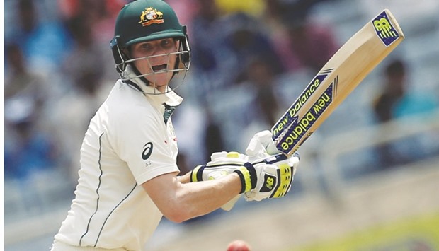 Australiau2019s Steven Smith plays a shot during his epic knock against India in Ranchi. (Reuters)