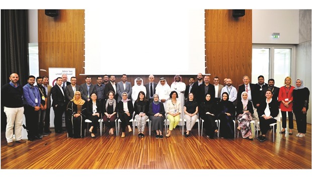 Participants at Qatar Genome Programmeu2019s Pilot Phase Research Consortium.