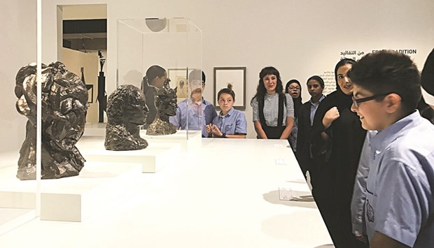 Students are briefed about the masterpieces of the two artists.