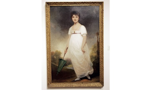 ,The Rice Portrait of Jane Austen, by British painter Ozias Humphry, on display, April 16, 2007, at Christie's auction house in New York.