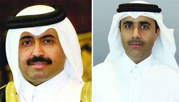 HE the Minister of Energy & Industry Dr Mohamed bin Saleh al-Sada (L), Kahramaa president Essa bin Hilal al-Kuwari.