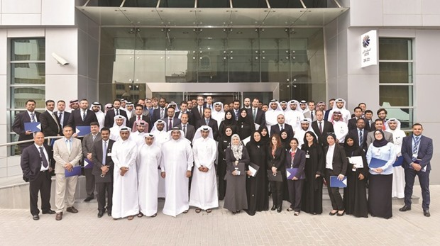 QNB officials with the graduates of QNB Group Leadership Development Programme.