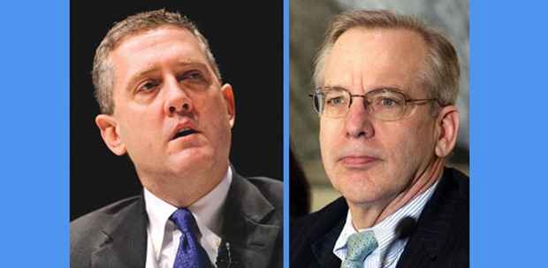 Bullard: Wait-and-see posture. Right: Dudley: Soft landing.