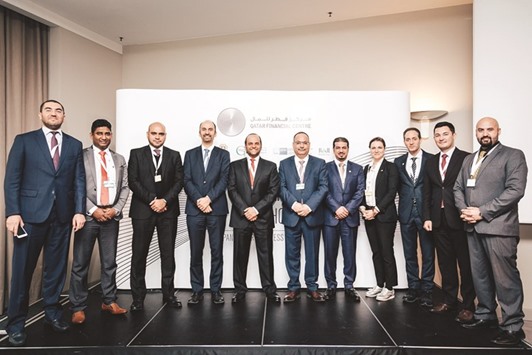 Sheikh Saoud bin Abdulrahman al-Thani, Qataru2019s ambassador to Germany, along with senior representatives from the QFC, Manateq and Ghorfa at the Germany roadshow. The visit to Germany comes as part of a number of roadshows planned during 2017 that would see the QFC and its senior officials visit major financial capitals across Europe, Asia and North America.