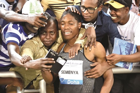 Rio 2016 800m Olympic champion Caster Semenya of South Africa.