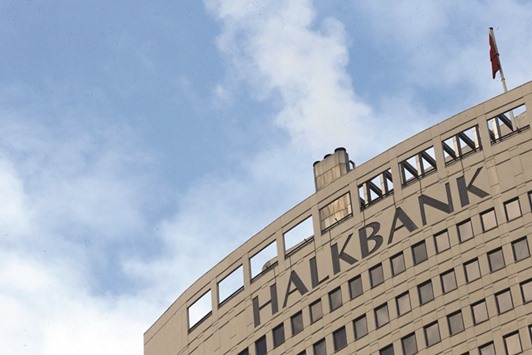 Halkbank headquarters are seen in Ankara (file). Itu2019s Turkeyu2019s fifth-largest listed bank  by assets.