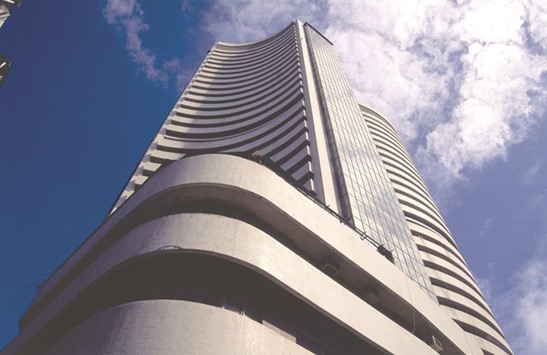 The Bombay Stock Exchange. The Sensex touched a high of 29,684.54 points and a low of 29,521.65 points during the intra-day trade yesterday.
