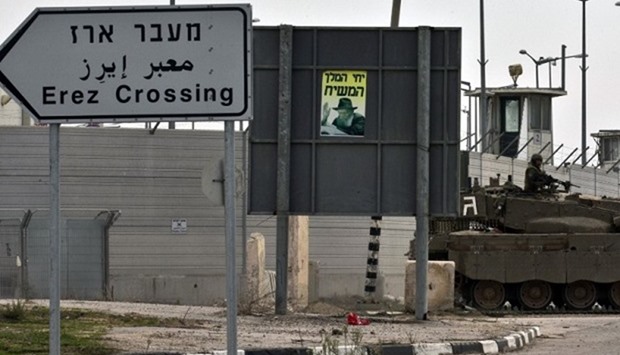 Hamas, which runs the Gaza Strip, shut the Erez crossing into Israel on Sunday