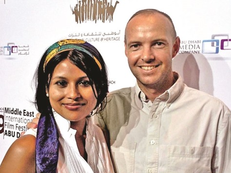 Afsana Lachaux and her then husband Bruno.