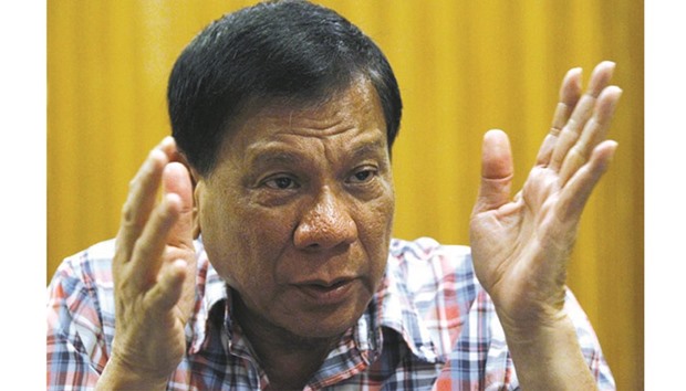 Duterte: determined to curb corruption