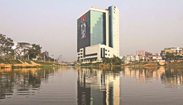 The 15-storey BGMEA building in Dhaka.