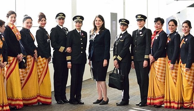 The crew of the New Delhi-San Francisco Boeing 777 Air India flight
