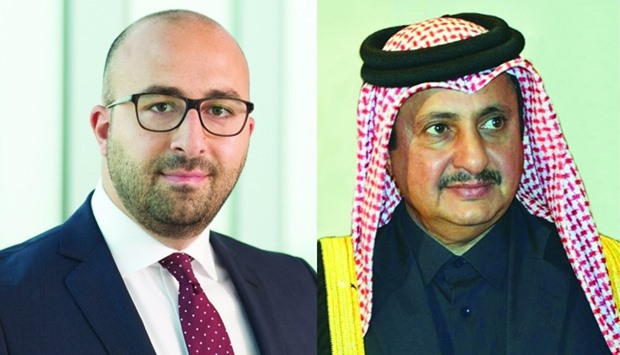 ICC Qatar Commission on Arbitration and ADR head Charbel Maakaron and ICC Qatar chairman Sheikh Khalifa bin Jassim al-Thani