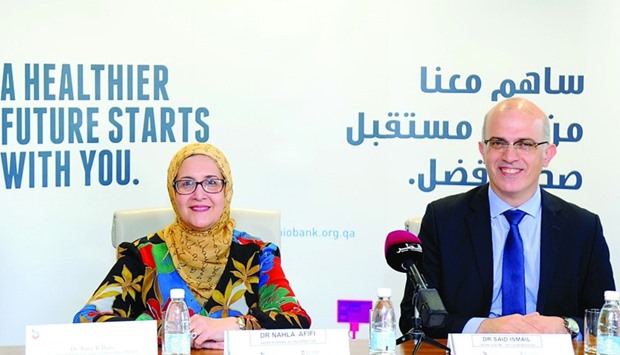 Dr Nahla Afifi and Dr Said Ismail at the press conference