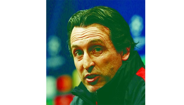 Paris Saint-Germainu2019s Spanish coach Unai Emery. (AFP)