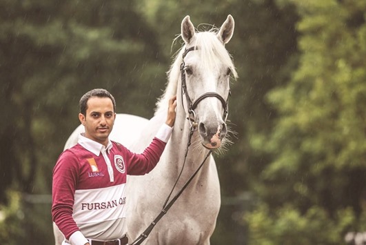 A MATTER OF PRIDE: Faleh al-Ajami with his horse.