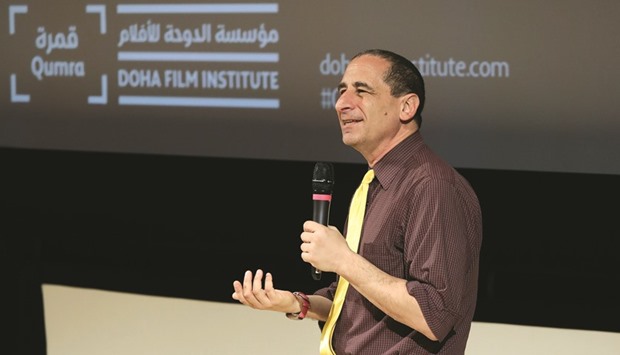 Reiss addresses the audience at the Qumra Talks.