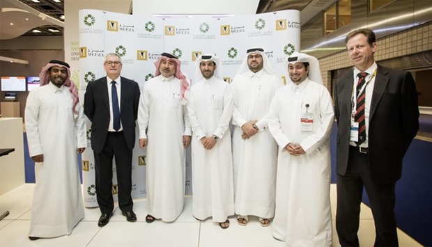 Meeza and Msheireb Properties officials at the signing ceremony