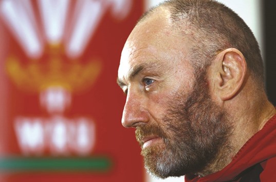 Walesu2019s Forwards Coach Robin McBryde during a press conference in Cardiff yesterday. (AFP)