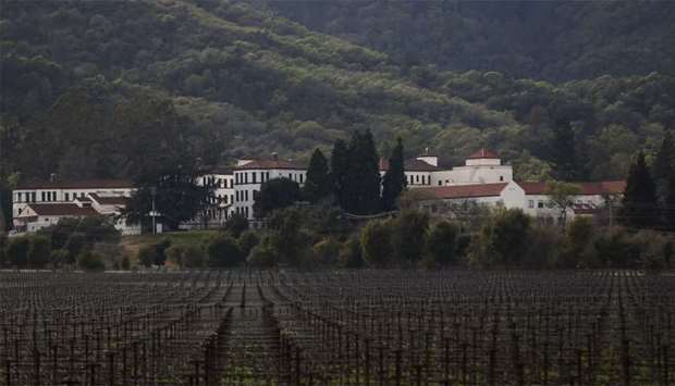 The Veterans Home of California is seen during an active shooter turned hostage situation in Yountville, California.